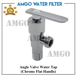 Angle Valve Water Tap (Chrome Flat Handle)