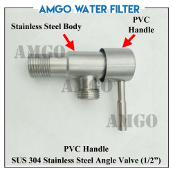 Angle Valve Water Tap (Stick PVC Handle)