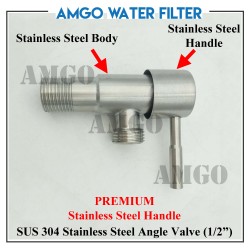Angle Valve Water Tap (Stick Stainless Steel Handle)