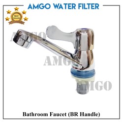 Chrome Bathroom Faucet (Big Round Handle)