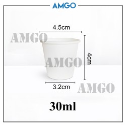 White Cup 30ml (50pcs)