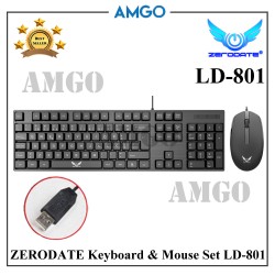Zerodate Wired Keyboard And Mouse Set LD801