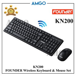 FOUNDER Wireless Keyboard And Mouse Set KN200